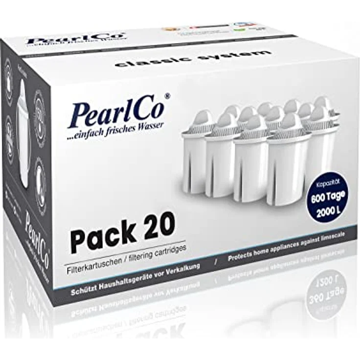 PearlCo - Universal classic Pack 20 Filterkartuschen - passend zu Brita Classic – Bild 1