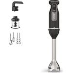 Ninja Foodi Stabmixer, Edelstahl,Testsieger, Handmixer & Zerkleinerer, 2 Mix- und 5 Rührgeschwindigkeiten, spülmaschinenfeste Teile, 850W, 3-in-1, Schwarz, CI100EU