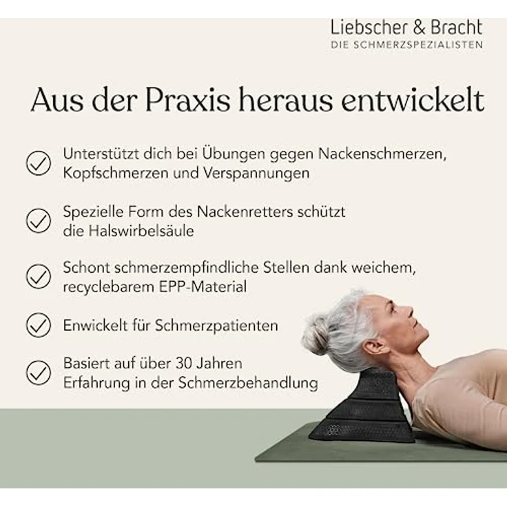 Liebscher & Bracht Nackenretter, 3-tlg. Nacken-Massagegerät mit Aufsatz und zwei Sockeln, inkl. 3 Monate Zugang zur Liebscher & Bracht App – Bild 3
