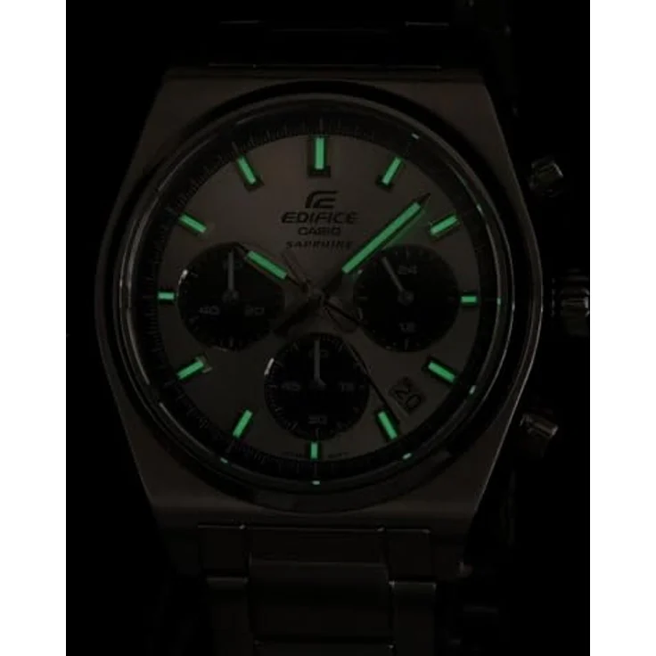 Casio EFB-730D-2BVUEF Herren Armbanduhr, Chronograph mit blauem Zifferblatt, 10 bar wasserdicht, Edelstahlarmband – Bild 3