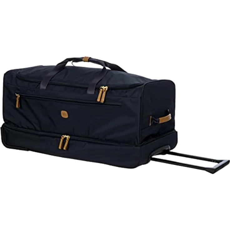 Brics, Koffer, Bric's Reisetasche mit Rollen X-Travel 42522, Blau, (100 l, XL) - Recyceltes Nylon, Feine Lederdetails, Umweltfreundlich und mit italienischem Flair – Bild 4