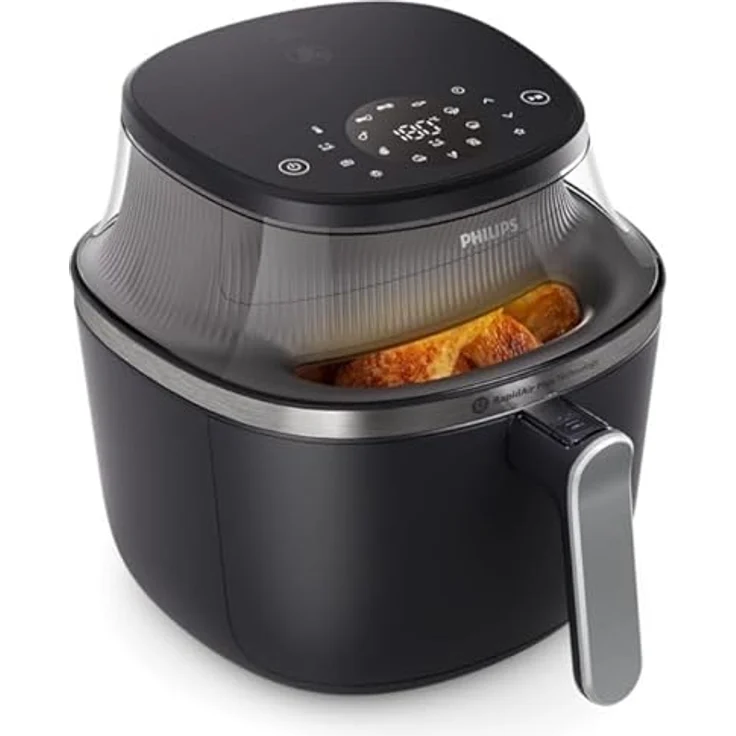 Philips 3000 Series Airfryer NA341/00, 7.2L Fritteuse in Schwarz – Bild 3