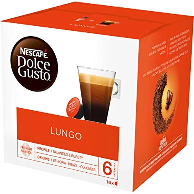 Nescafé Dolce Gusto Lungo Intenso, Kaffee, Kaffeekapsel, 16 Kapseln – Bild 5