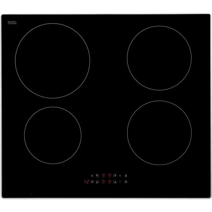 Hanseatic Induktions-Kochfeld HHI64BAF, SCHOTT CERAN®, 4 Kochzonen, Booster-Funktion, schwarz