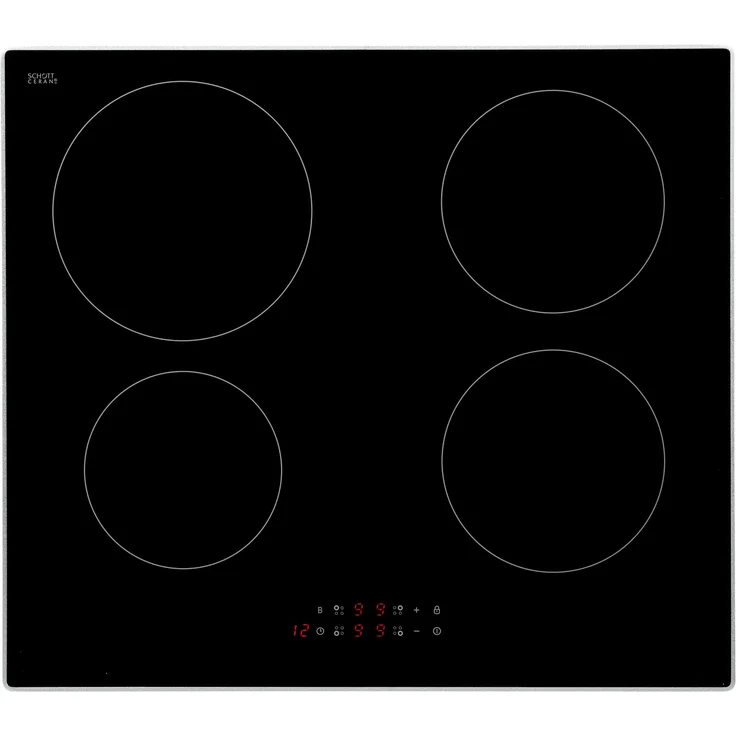 Hanseatic Induktions-Kochfeld HHI64BAF, SCHOTT CERAN®, 4 Kochzonen, Booster-Funktion, schwarz