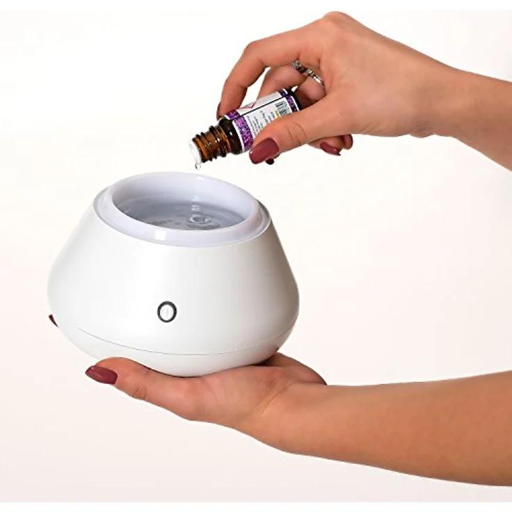 pajoma Aroma Diffuser, Ultraschall Luftbefeuchter mit LED Farbwechsel, 18,5 cm hoch, Weiß – Bild 5