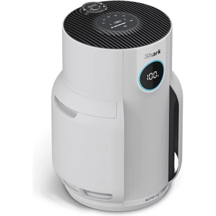 Shark NeverChange5 Luftreiniger: Wohnräume, Kapazität 60 m², HEPA-Filter hält 5 Jahre, fängt 99,97 Prozent Allergene ein (Staub, Pollen, Tierhautschuppen), Auto-Modus, leise, LED-Anzeige, Weiß HP150EU – Bild 1