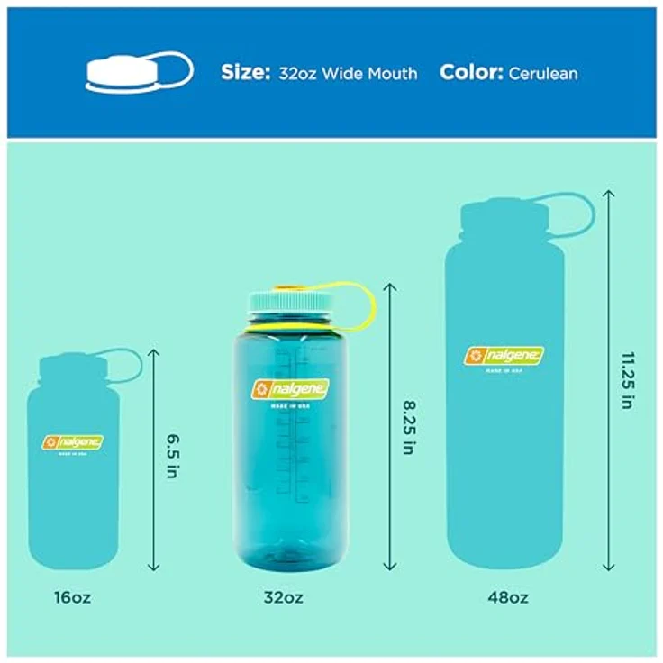 Nalgene Trinkflasche WH Sustain, 1 L, cerulean – Bild 6