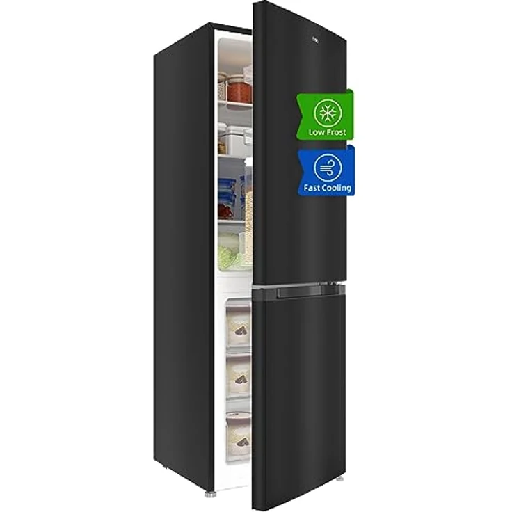 CHIQ CBM159LEBD Freistehender Kühlschrank mit Gefrierfach 157L,Kühl-Gefrierkombination, Low-frost, 144 cm hoch,47 cm breit,Ultraleise 39 db,12 Jahre Garantie auf den Kompressor – Bild 1