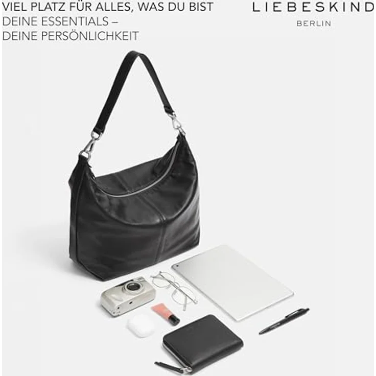 Liebeskind Paris Umhängetasche M, 100% Leder, 40 cm, blau – Bild 7