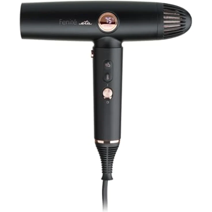 ETA Ionen Haartrockner I Fenite Exclusive I Black Edition I Digital Carbonless Motor 1400 W I 3 Temperaturstufen + kalte Luft I Temperatursteuerung Opti-Heat Control I Self Clean I Magnetsystem – Bild 5