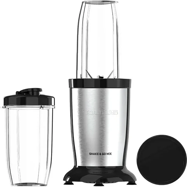Taurus SHAKE & GO MIX, Tischplatten-Mixer mit 1000 W, 0,5 l, Pulsfunktion und Eis-Crusher, Edelstahl Schwarz