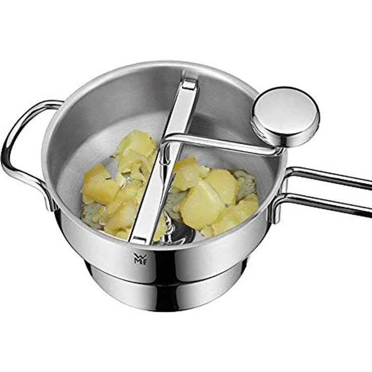 WMF Gourmet Passiermühle mit 3 Lochscheiben, 19 x 11,5 cm, Cromargan Edelstahl poliert, Passiergerät für Obst und Gemüse, zerlegbar – Bild 5