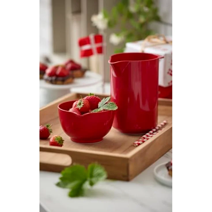 Mepal ROSTI Rührbecher Classic new 1,25l rot, Einzelbild in Rot mit 1,25 l Schüsselkapazität – Bild 5