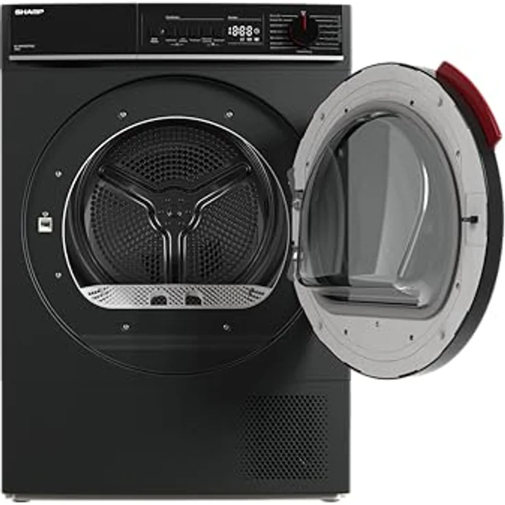 SHARP KD-WNHB0S9GAC-DE Wäschetrockner, 10 kg, Energieeffizienzklasse C, WiFi, 15 Trockenprogramme inkl. 20-Minuten-Schnelltrockenprogramm, Espresso Grey – Bild 5