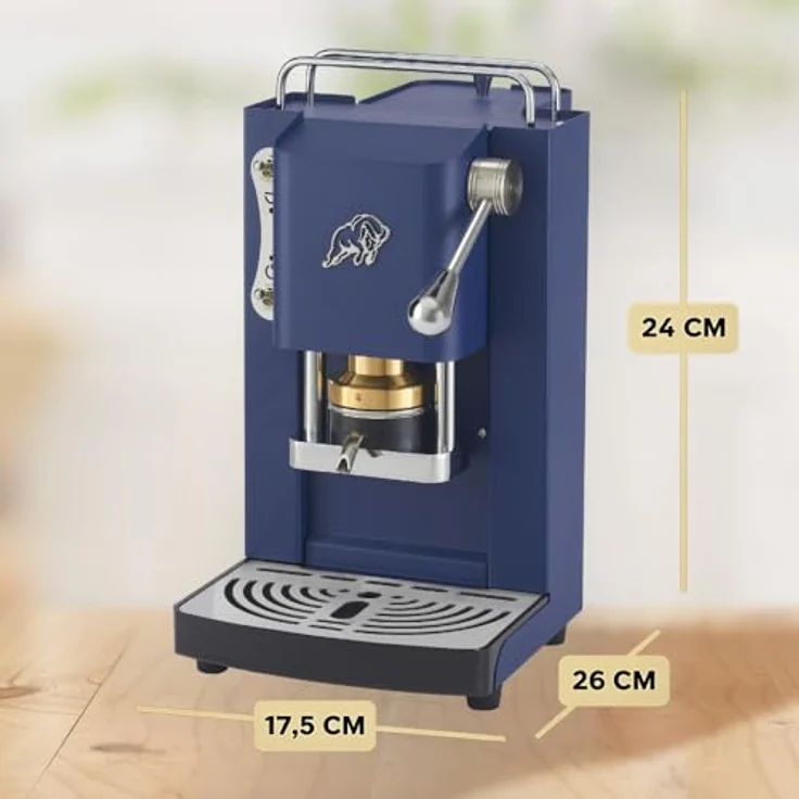 Faber Pro Essential Navy Blue Chrom, Kapselmaschine in Blau und Silber mit modernem Design – Bild 7
