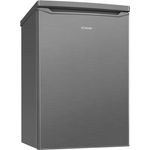Bomann® KS 7251 inox Kühlschrank mit Gefrierfach klein | 109L Nutzinhalt | 4-Sterne Gefrierfach | leise | Obst- und Gemüsefach | flexibler Türanschlag