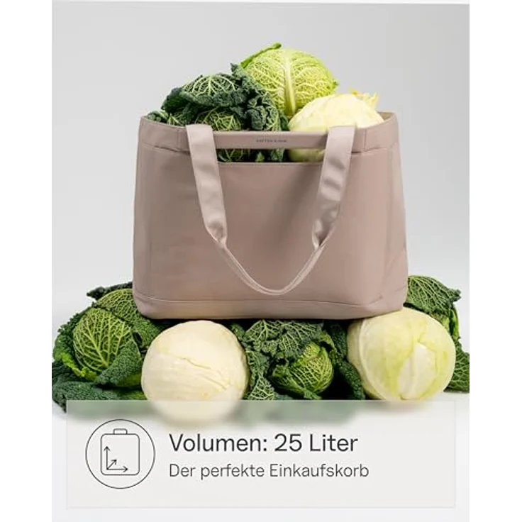 Kapten & Son Vaasa Shopper Tasche, 48 cm, beige, 100% Polyester, 48 x 28 x 30.5 cm – Bild 8