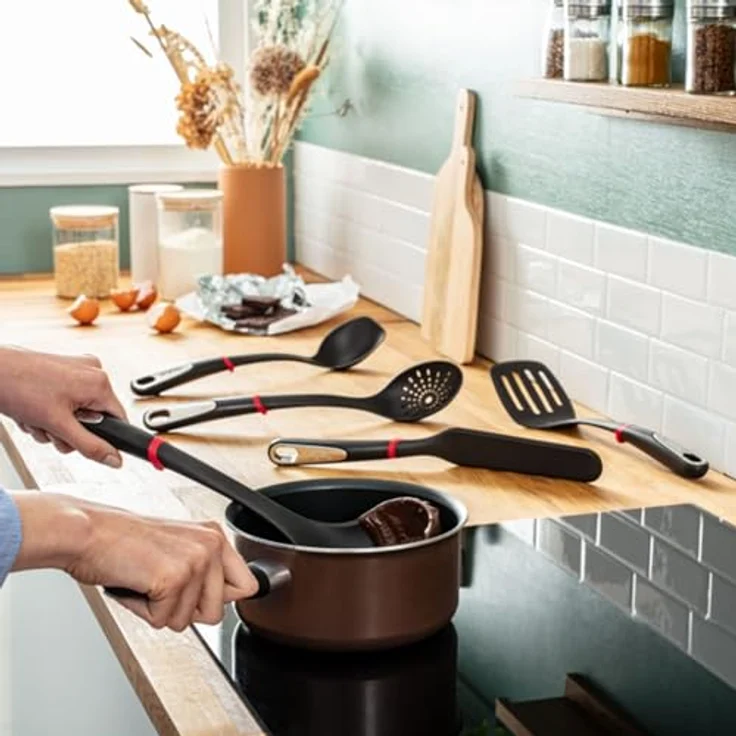 Tefal Ingenio K20601 Suppenkelle, 40 cm, Kunststoff, schwarz – Bild 4