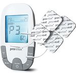 prorelax TENS/EMS Super Duo PLUS | Elektrostimulationsgerät zur natürlichen Therapie gegen Schmerzen und zum Muskelaufbau | 2 Therapien mit einem Gerät | Mit besonders umfangreichem Zubehörset