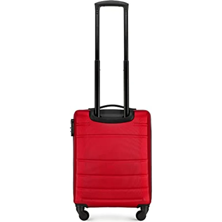 WITTCHEN Handgepäck Trolley Koffer Reisekoffer aus ABS Hartschalen Trolley 4 Rollen Kombinationsschloss Rot 56-3A-651-35 – Bild 4