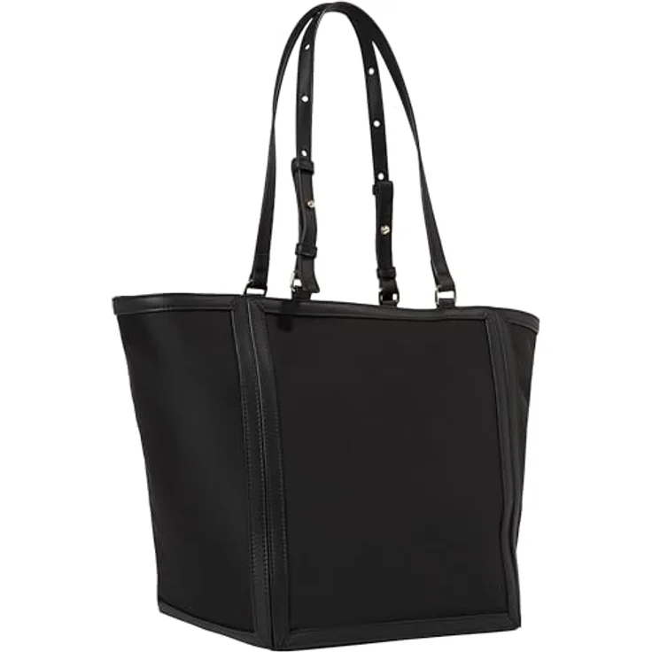 Tommy Hilfiger Shopper TH ESSENTIAL S TOTE, Handtasche Damen Tasche Damen Henkeltasche Recycelte Materialien, Schwarz – Bild 2