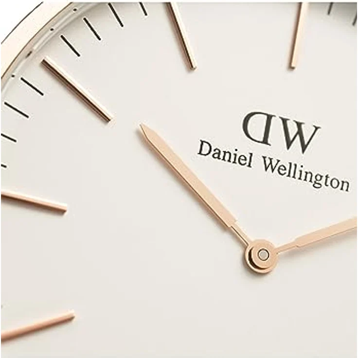 Daniel Wellington Damen-Uhr DW00100035, Analog Quarz, Braun/IP-Rose, Lederarmband – Bild 5