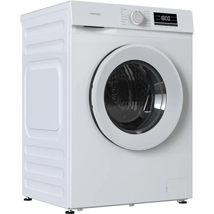 homeX WF610K1A-W Waschmaschine 6 kg, Frontlader, 1.000 U/Min, AquaStop, Inverter Motor, 14 Programme, 39 cm Tiefe, weiß – Bild 12
