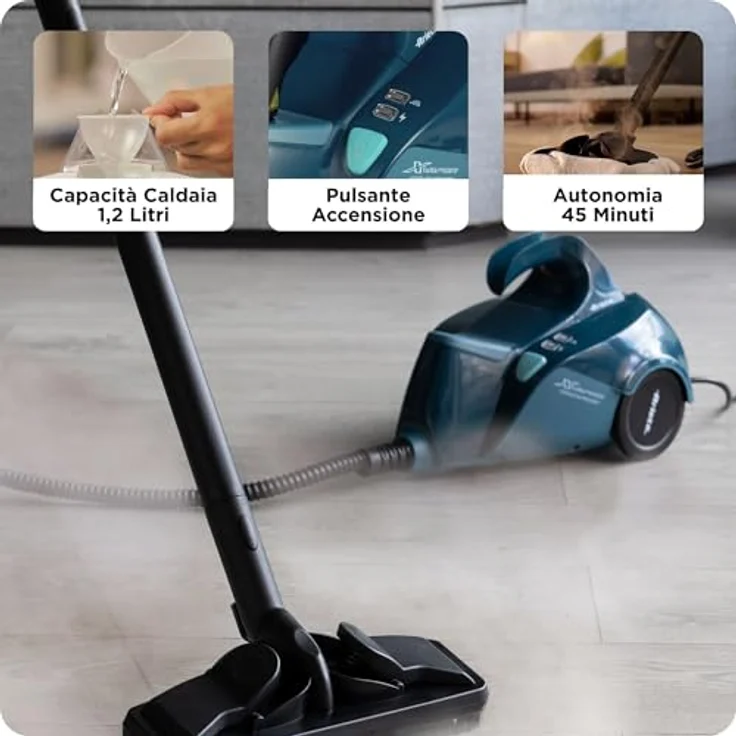 Ariete 4145/22 Dampfreiniger, 1500 W Handdampfreiniger mit 5 bar Dampfdruck, 1,2 l Fassungsvermögen, vielseitiges Zubehör – Bild 5