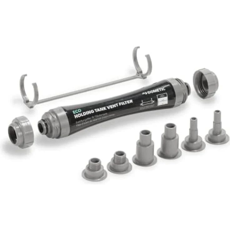 Dometic Karbonfilter Entlüftungsfilter, Wasserfilter ohne Chemikalien, inkl. Adapter, 16-38 mm – Bild 2