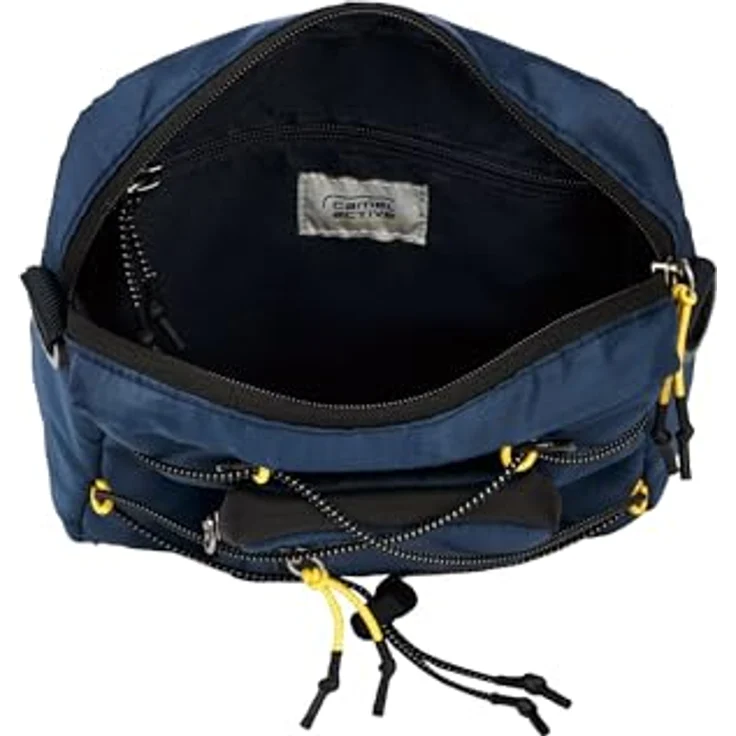 camel active Shores Umhängetasche S, 21 cm x 10 cm x 22 cm, blau, 100% Polyester – Bild 3