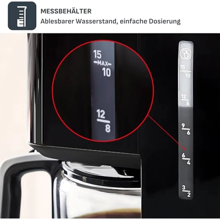 Tefal Smart & Light TT640810 Toaster, digital, 7 Positionen, Schwarz Cafetière Schwarz – Bild 7