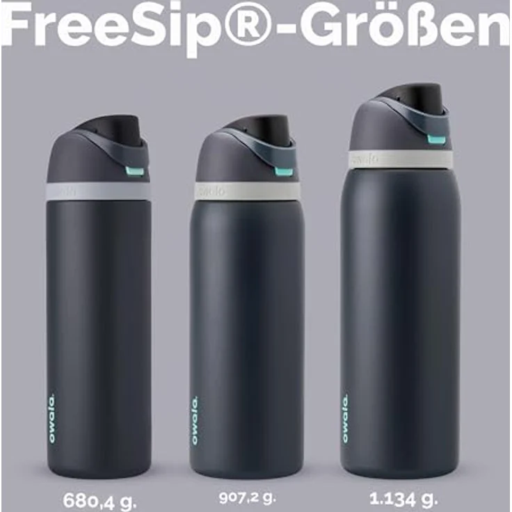 Owala FreeSip Isolierte Edelstahl Trinkflasche mit Strohhalm, 945 ml – BPA-frei, auslaufsicher, optimal für Sport und Reisen, Foggy Tide – Bild 5