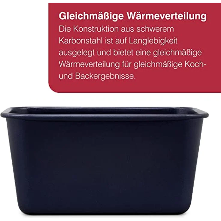 Zyliss E980198 Brotbackform, Antihaftbeschichtung, Carbonstahl, Dunkelblau, Ideal Zum Brotbacken, Braten & Kochen, Spülmaschinenfest, 5 Jahre Garantie – Bild 4