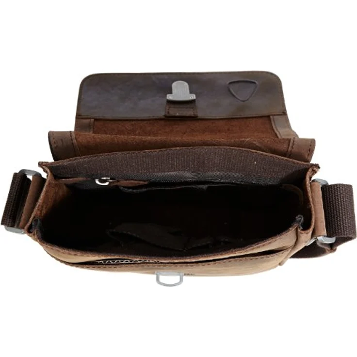 Strellson Richmond, Herren Schultertasche aus Leder mit praktischem Flap-Verschluss, schwarz – Bild 5