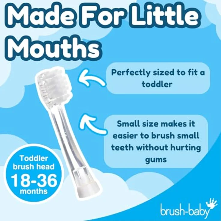 Brush-Baby, Zahnbürstenkopf, BabySonic (4 x) – Bild 4