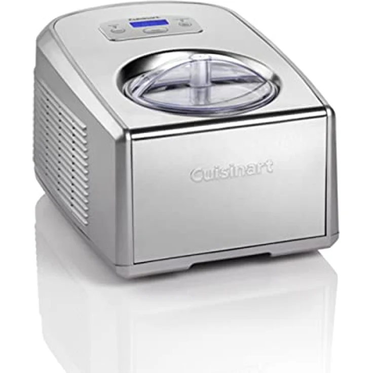 Cuisinart Icecream & Gelato Professional, Eismaschine mit selbstkühlendem Kompressor, 1,5 L Fassungsvermögen, Eiscremebreiter aus Edelstahl, Selbstgemachtes Eis, Frozen Yoghurt und Gelato, ICE100E – Bild 1