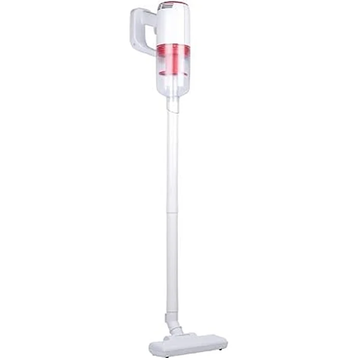 Dirt Devil 2-in-1 Akku Staubsauger - DD9001 - 80W - Hand- und Stielstaubsauger - Inklusive Kombibürste und Düse - Akkulaufzeit bis zu 25 minuten uten - 2 Einstellungen - Weiß/Rot – Bild 1
