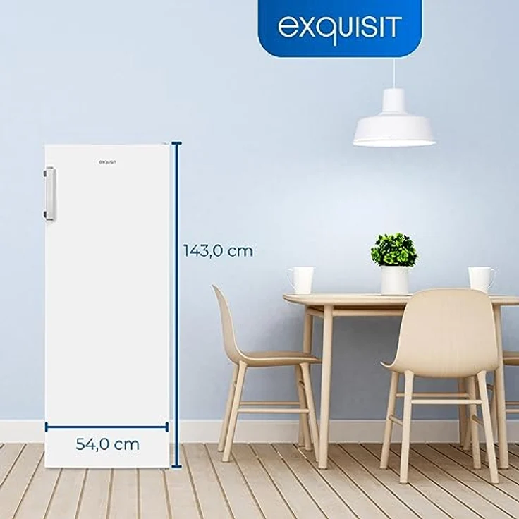 Exquisit Gefrierschrank GS5231-NF-H-040C weiss | 161 l Nutzinhalt | 4*-Gefrieren | Alarm-Funktion | Schnellgefrieren | NoFrost – Bild 4