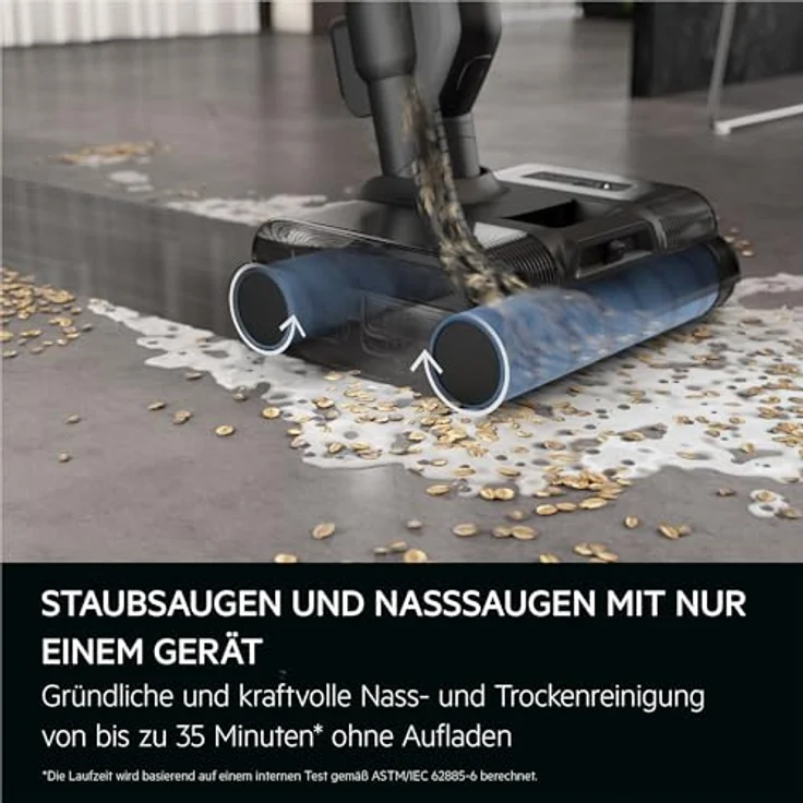 AEG 8000 2-in-1 Wet&Dry Akku-Staubsauger AW82U1DB – Nass-Trockensauger, Tri Action-Düse, entfernt Schmutz & Flüssigkeiten, Light Denim Blue – Bild 2