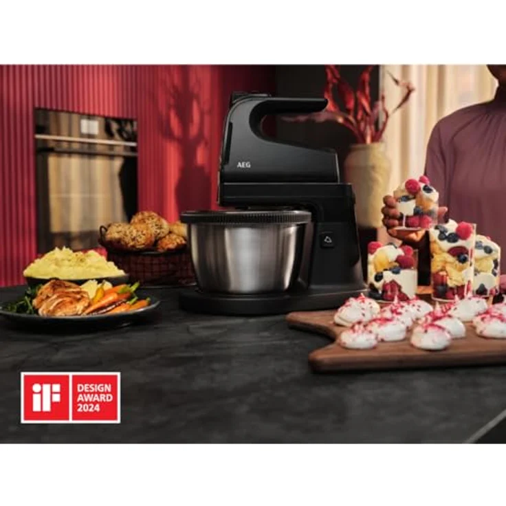 AEG ASM4B 5000 Series Standmixer – Leistungsstarker Motor, ideal zum Aufschlagen, Vermengen & Kneten, perfekt für traditionelle & pflanzliche Rezepte – Bild 6