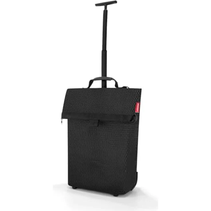 reisenthel trolley M, Einkaufshilfe mit 43 l Volumen, mesh black, Schwarz, aus recyceltem Polyester und mit Teleskopgriff – Bild 2