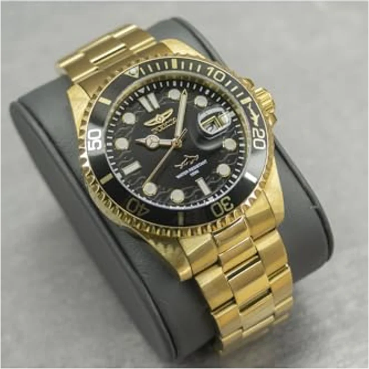 Invicta Pro Diver 30026, Edelstahl Herren Quarzuhrwerk, 43mm, schwarzes Zifferblatt, 10 bar wasserdicht – Bild 2