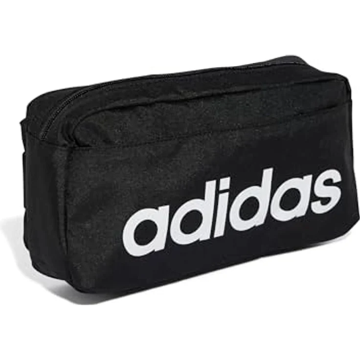 adidas Originals Gürteltasche Linear Bumbag, Sportliche Gürteltasche aus 100% recyceltem Polyester in Schwarz mit verstellbarem Hüftgurt – Bild 3
