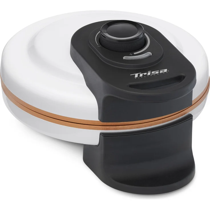 Trisa Retro Waffles, Waffeleisen, Bronze, Weiss – Bild 1