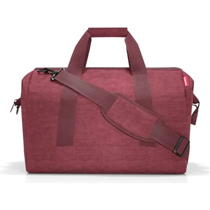 reisenthel Allrounder L twist maroon, Handtasche mit 30 Litern Volumen, wasserabweisend, Rot