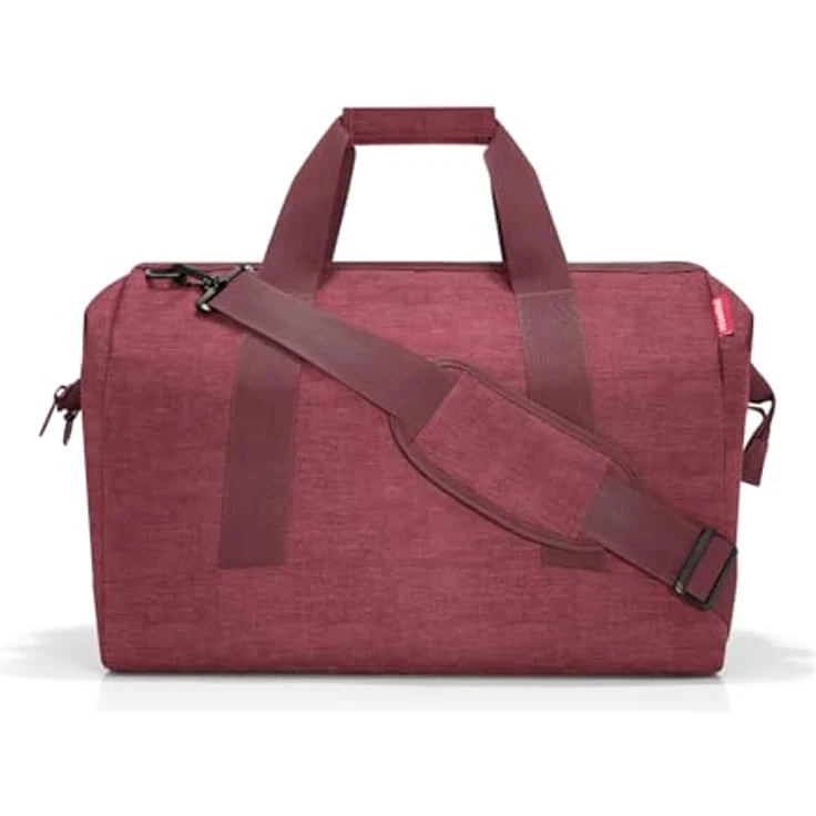 reisenthel Allrounder L twist maroon, Handtasche mit 30 Litern Volumen, wasserabweisend, Rot – Bild 1