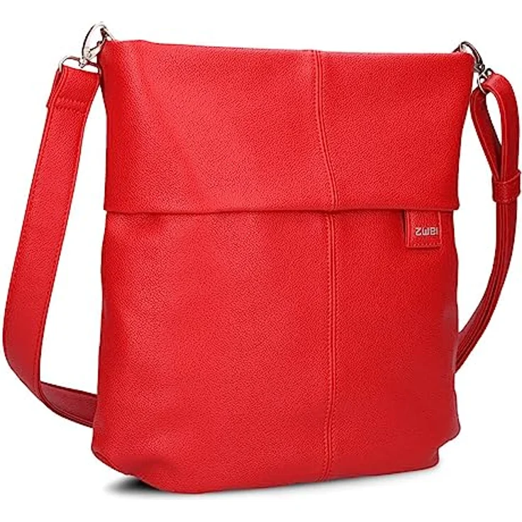 Zwei Mademoiselle M12, praktische Handtasche für den Alltag, rot – Bild 1