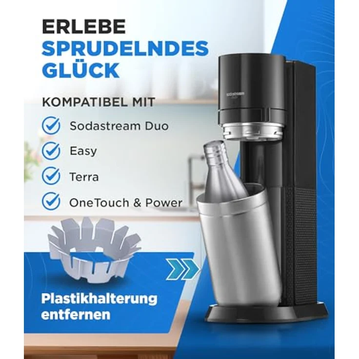 MATE OF STEEL Moby-Dick - 1.0L Edelstahl-Flasche für SodaStream – Bild 3