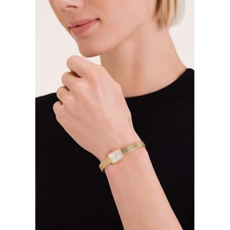 Rosefield Minis Damenuhr Mesh-Armband, Edelstahlgehäuse in 23K roségold und Mini Oval Zifferblatt, 3 ATM wasserdicht – Bild 2